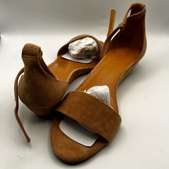 BNIB J CREW SUEDE WEDGE SANDAL - Picture 7 of 9